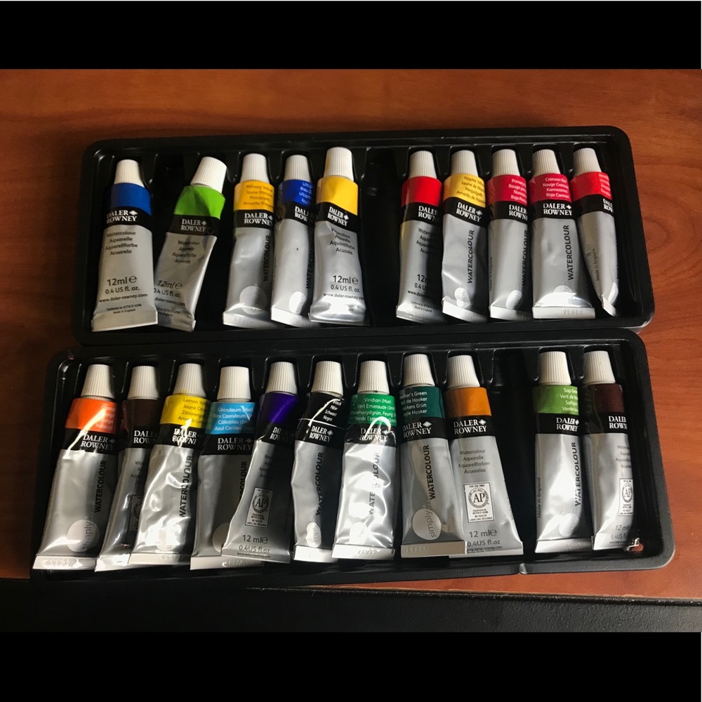 Leftover Watercolor Tube Paint